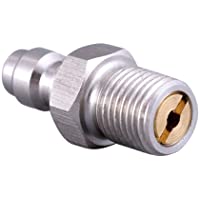 Conector macho de acero inoxidable para bomba de aire de alta presión- accesorios de bomba de aire- 8 mm
